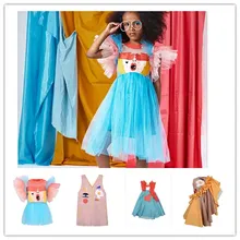 INS/ популярные детские платья с рисунком малинового слива, модные вечерние платья для девочек, Роскошные платья, платья принцессы для девочек