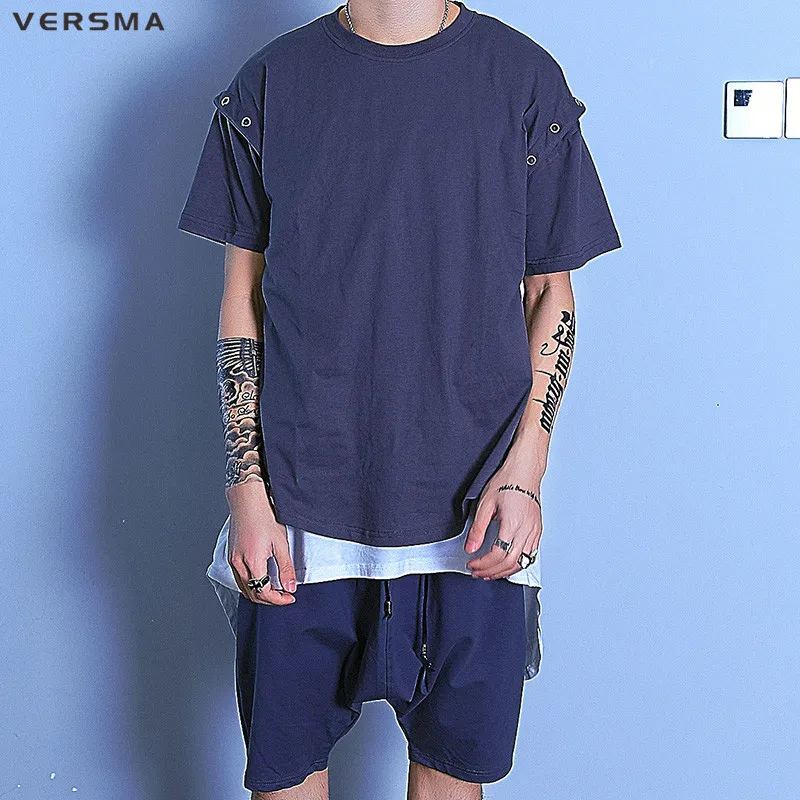 Buy VERSMA New Fashion American Streetwear Hole Patch