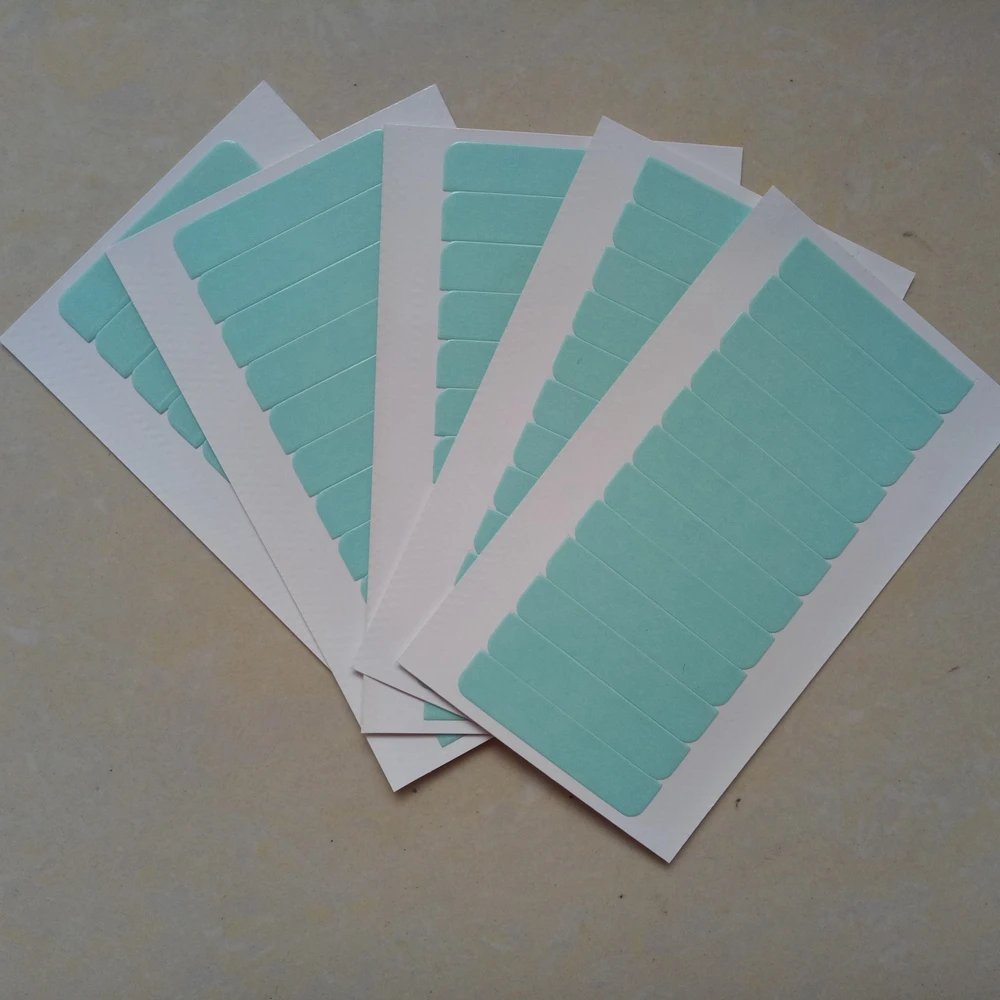 600pcs lot 50Sheets 0 8cm 4cm Adhesive Double Sided Tape Strong Super Tape For Skin Weft 2