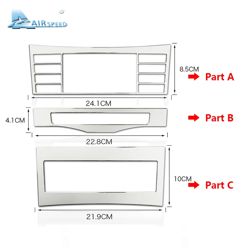 Сплав скорости полета для Mercedes Benz W212 аксессуары 09-14 для W212 AMG W212 наклейка внутренняя отделка автомобиля Центральная панель управления крышка
