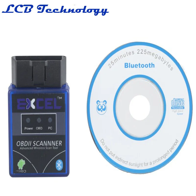 Эксель V1.5 Супер Мини ELM327 OBD2 OBD-II Bluetooth CAN-BUS Авто диагностический сканер для Android телефонов