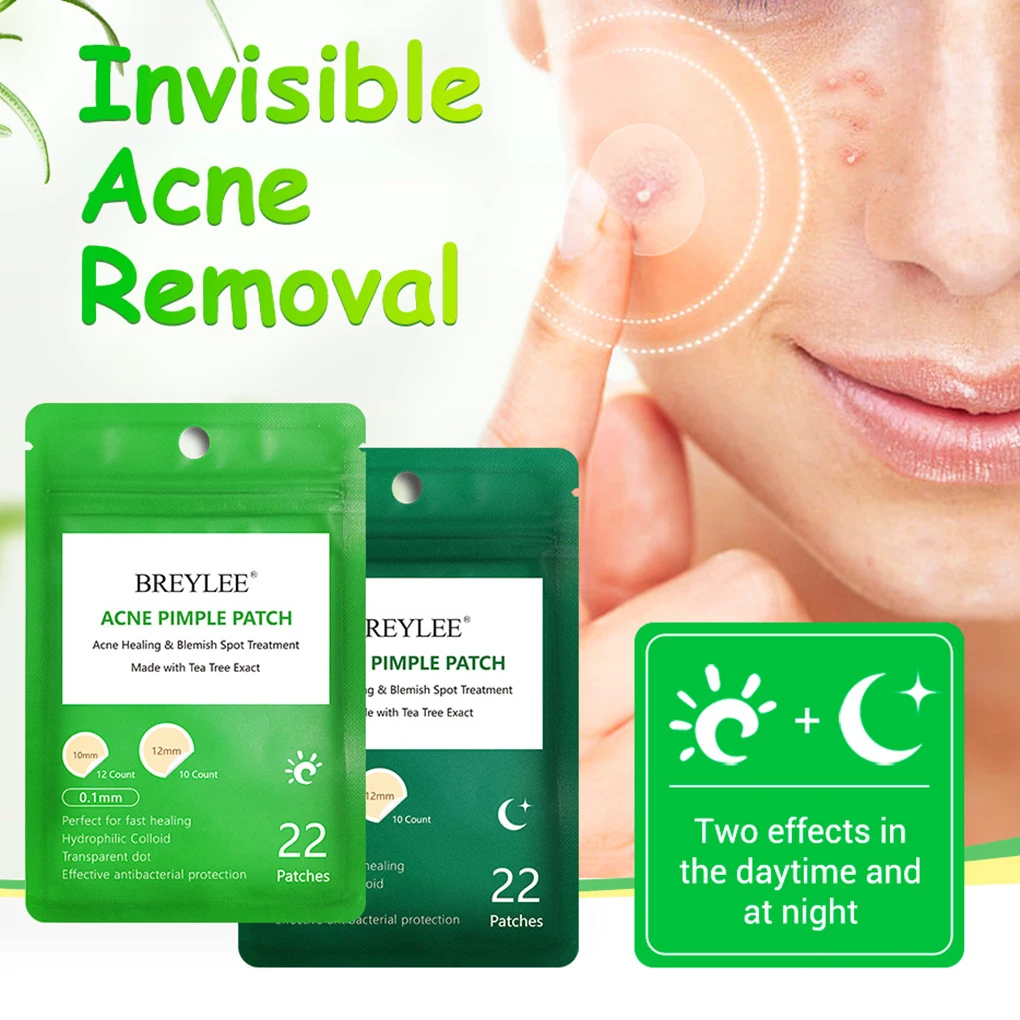 

BREYLEE Acne Remover Patch Anti Acne Blemish Treatment Sticker Skin Care Mask Facial Tools Tea tree acne paste faded acne marks