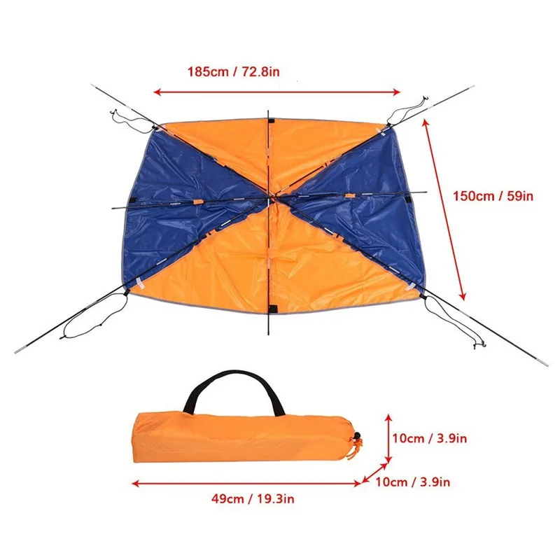 

Nice! 2-4 People Boat Shelter Inflatable Boat Kayak Accessories Fishing Sun Shade Rain Canopy Kayak Kit Sailboat Top Cover im