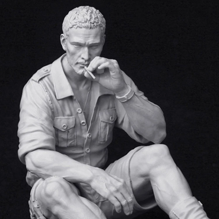 

1/20 resin model figures kits Pilots smoking in the Second World War R180G