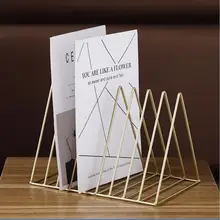 Популярный металлический держатель для журналов книжная полка для документов держатель для карандашницы частей(по обеим сторонам) домашнего офиса газеты Подставка для хранения канцелярских принадлежностей