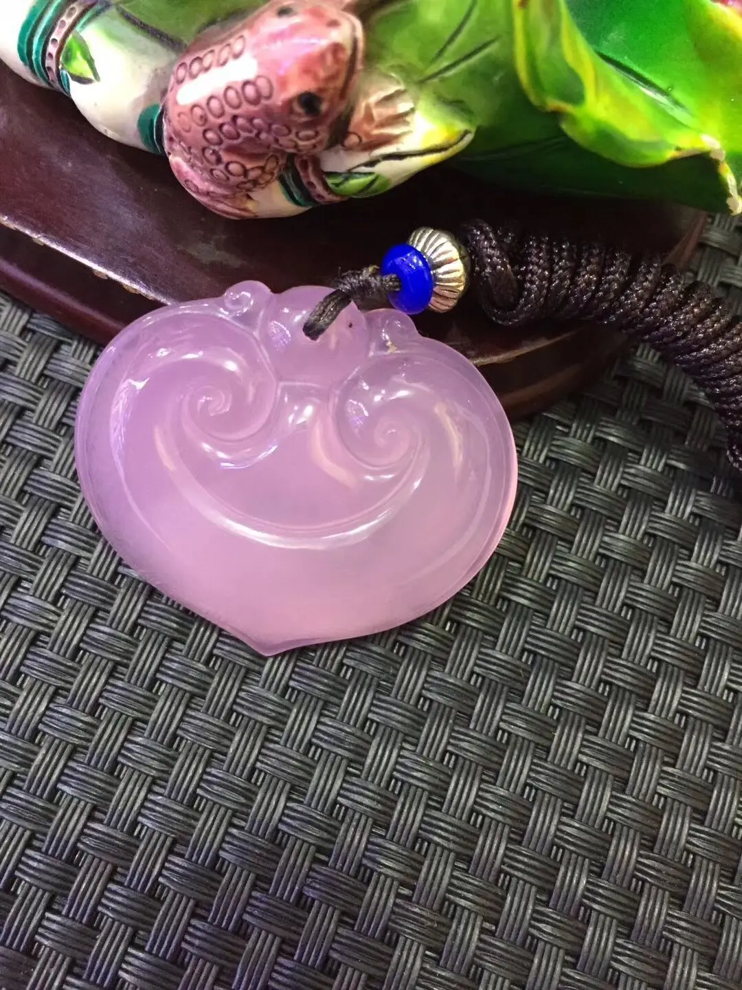 Koraba Fine Jewelry Unique Beautiful Natural Pink Ice Chalcedony Hand