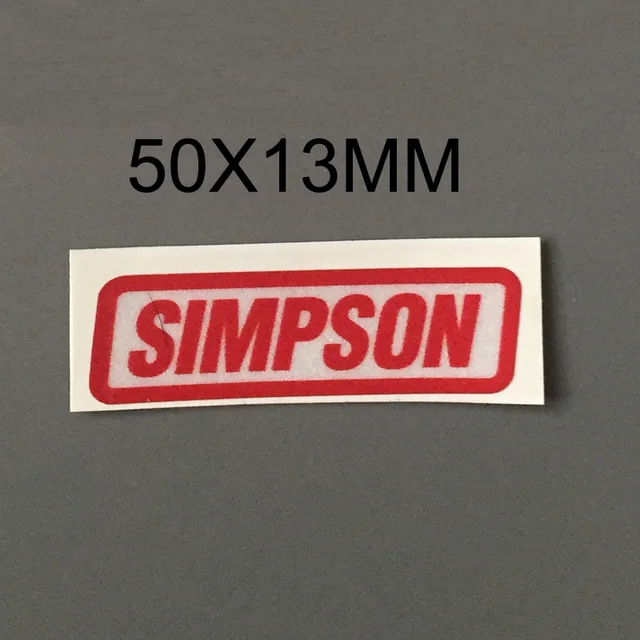 Personality helmet stickers Simpson Reflective sticker DIY Motorcycle