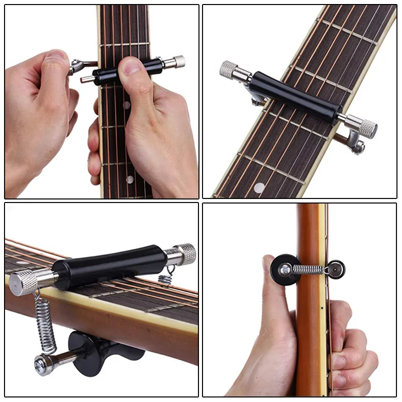 

New Guitar Fretboard Neck Rolling Capo Glider Musical Instruments XD88