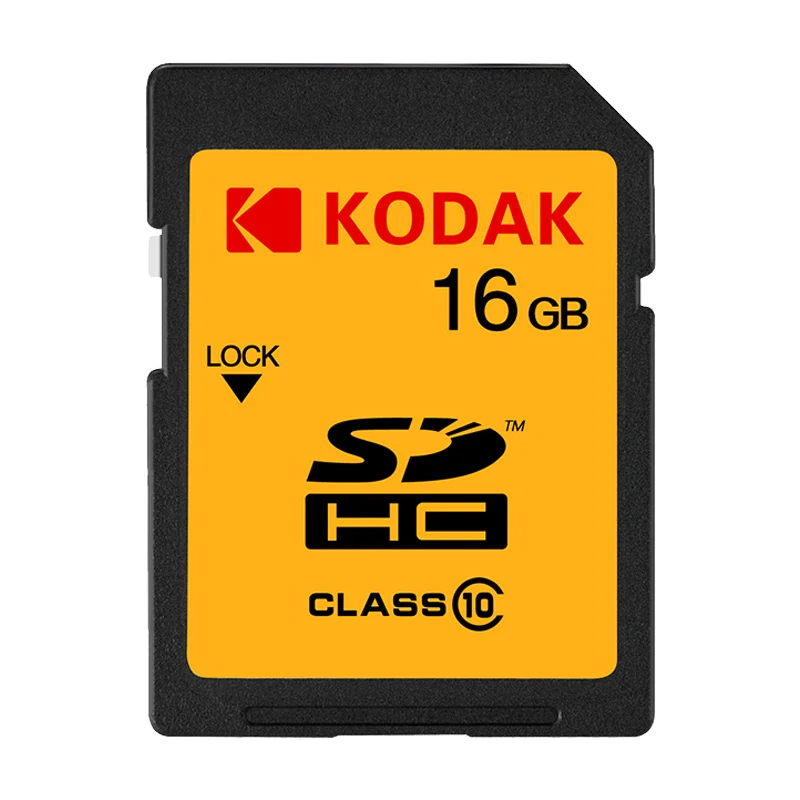 Sd-карта Kodak, 16 ГБ, 32 ГБ, 64 ГБ, 128 ГБ, флеш-карта памяти U1 U3, класс 10, высокоскоростная sd карта Tarjeta для цифровой зеркальной камеры - Емкость: 16GB