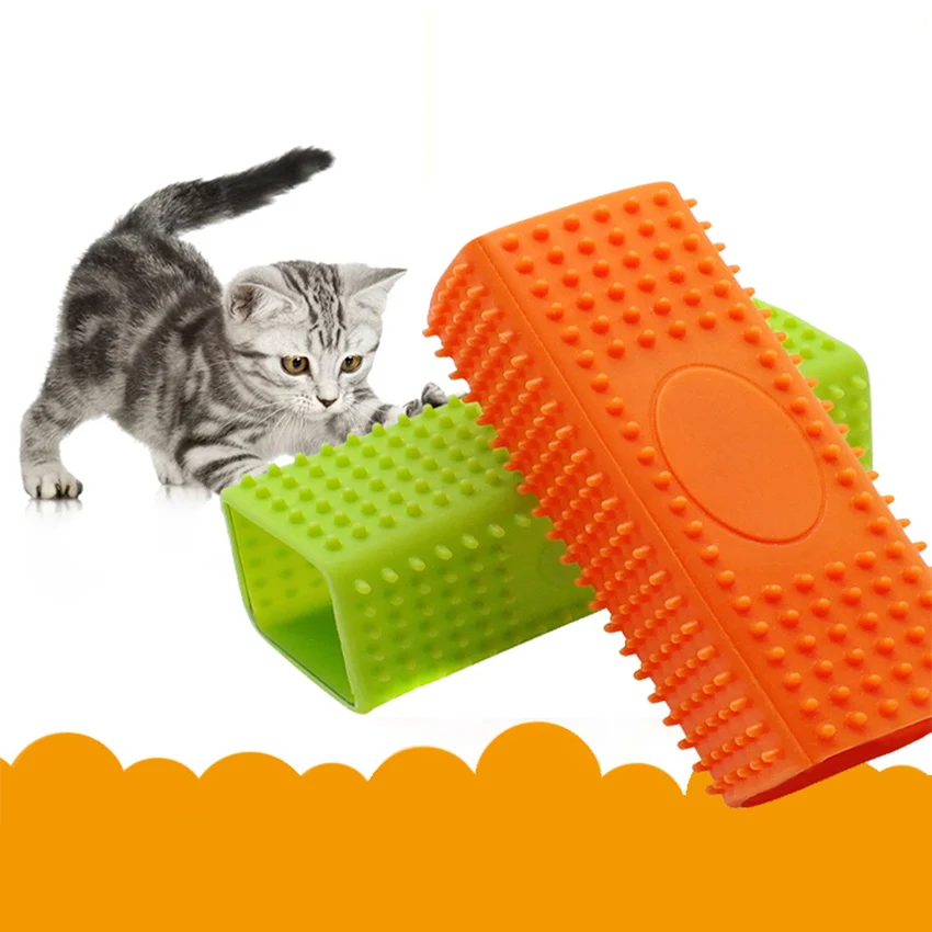 SIBAOLU 1 Pc PP & Silica Gel Pet Bath Brush Dog Hair Brush Medium Use