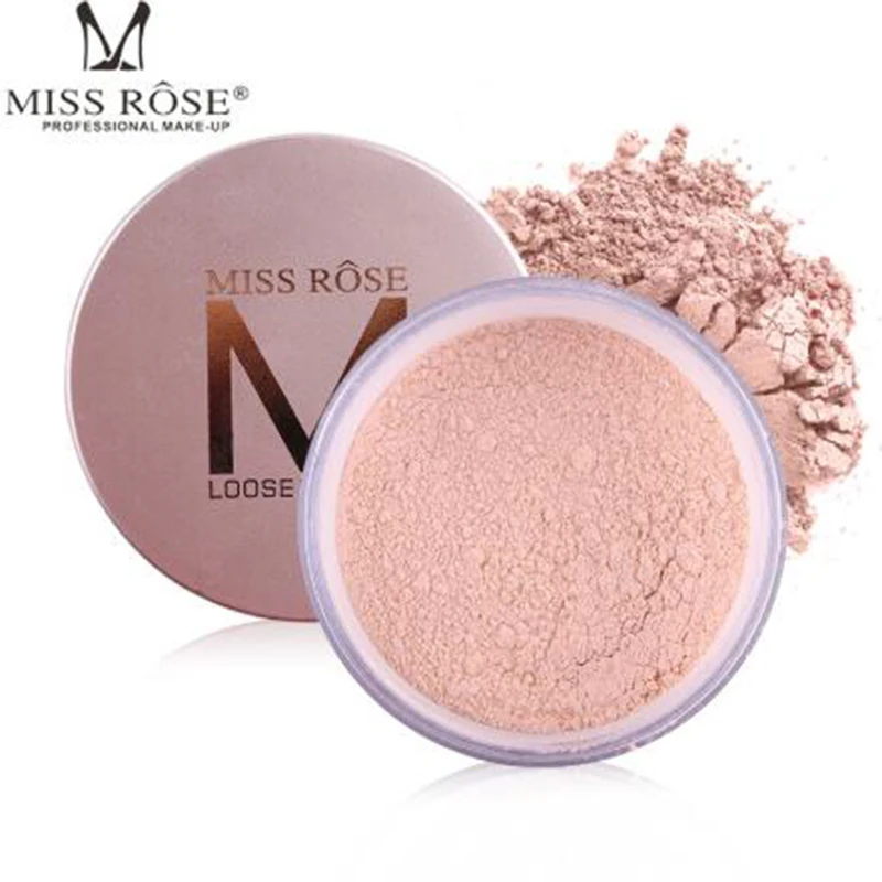 

MISS ROSE 12-color MISS ROSE set makeup powder loose powder control oil sunscreen brighten skin tone