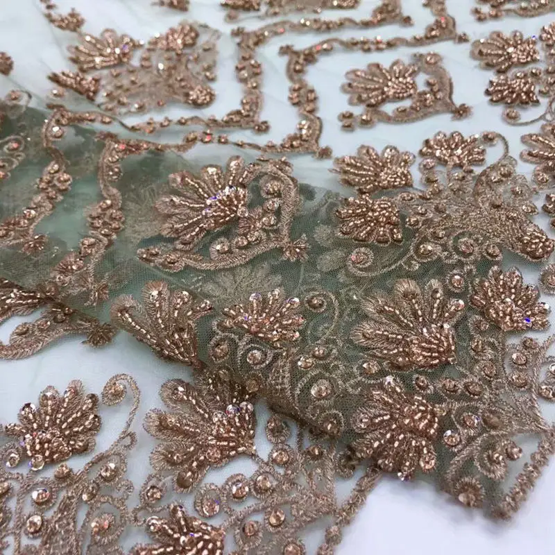 Stylish elegance net lace fabric Luxury French net lace fabric AD950in