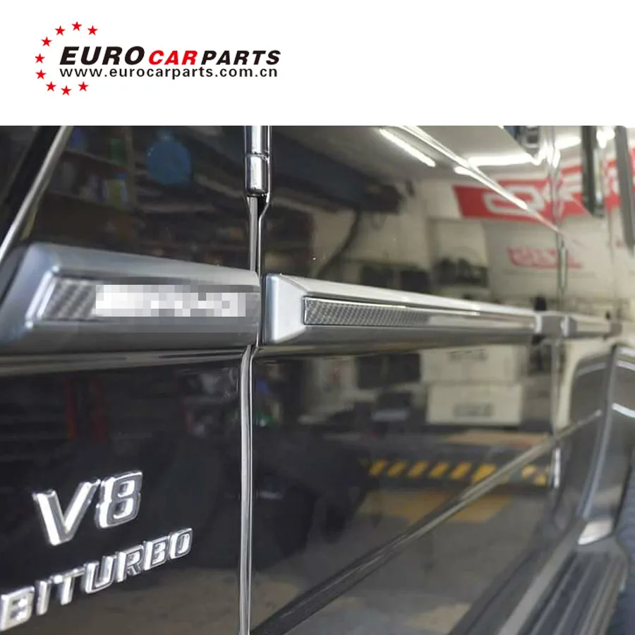 

G class w463 G63 carbon finber side molding trim for G350 G400 G500 G55 G63 G65 B style carbon side molding trim kit with logo