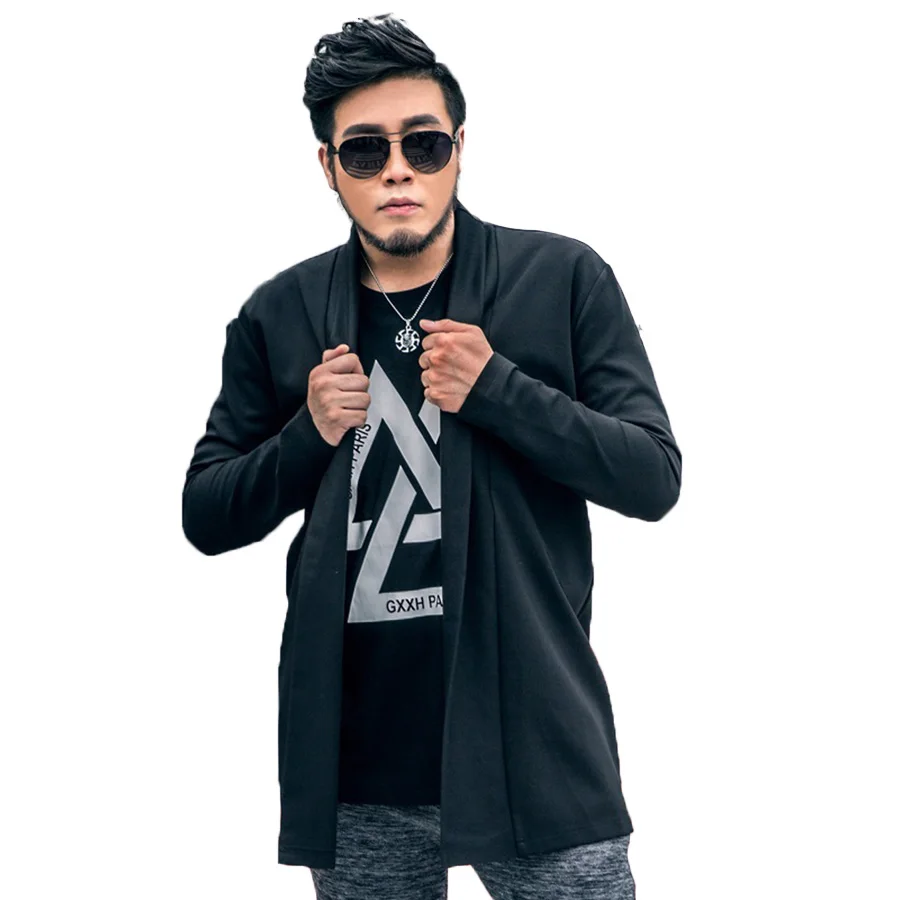 mens slim fit black trench coat