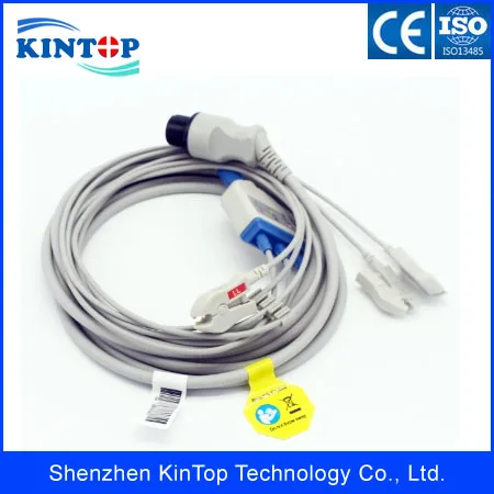 One Piece Siemens 5 leads ECG Cable For Patient Monitor, Round 10pin
