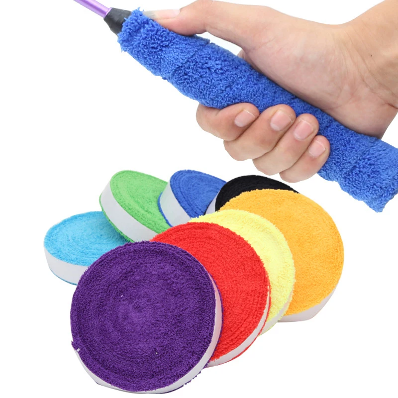 10m Big Reel Cotton Badminton Grip Towel Badminton Overgrip Soft Comfortable Tennis Gripin