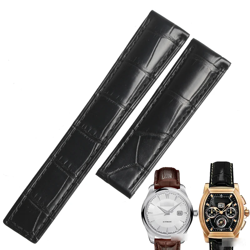 

WENTULA watchband for Carl F. Bucherer MANERO PATRAVI alligator skin /crocodile grain watch band