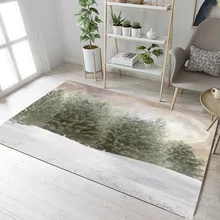 LB зимний ковер с елкой, природа, снег, сцена, ковер для детей, для дома, для гостиной, подушки для спальни, прихожей, двери, коврики для ванной