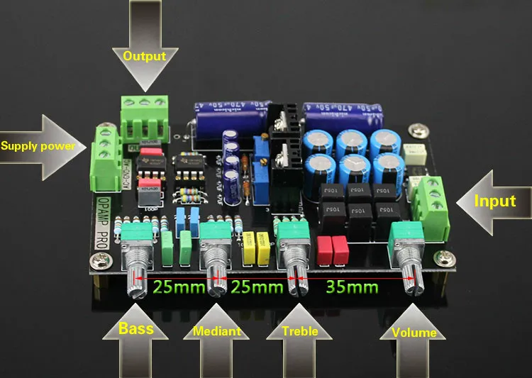 AIYIMA NE5532 тон предусилитель доска OP-AMP Hi-Fi усилитель предусилитель звук тон Управление доска