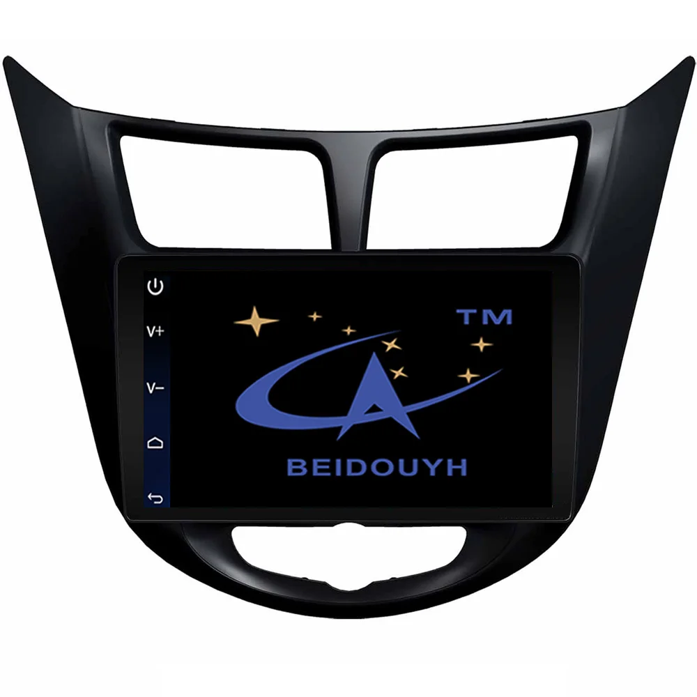 Beidouyh 9 дюймов Android навигатор для Hyundai Verna 2010 2016 DVR/Bluetooth/WiFi/скачать приложение/