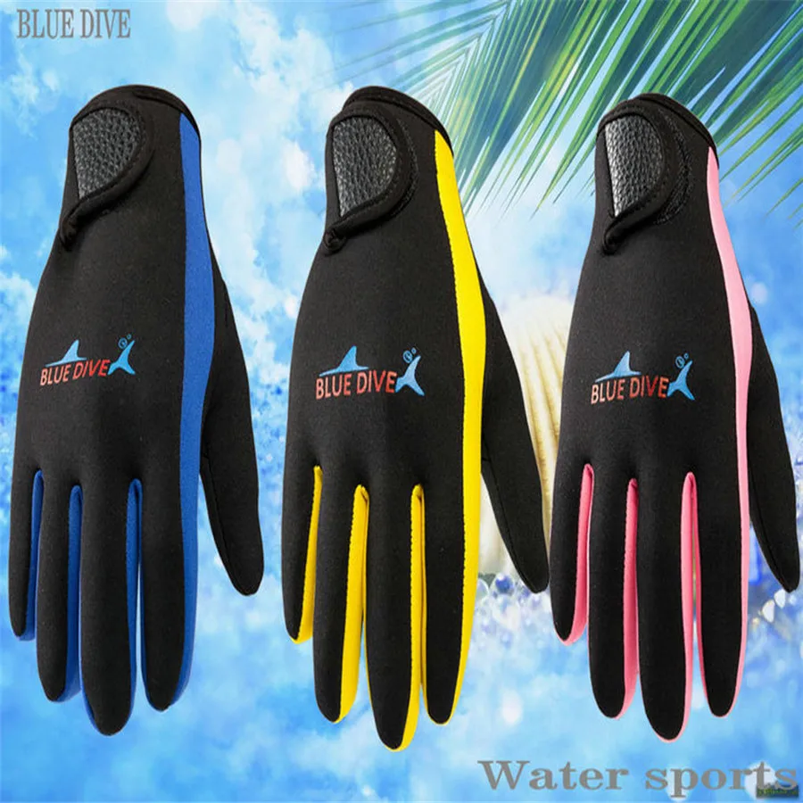 2019 1.5mm diving gloves neoprene gloves diving surfing javelin fishing snorkeling sea sports warm gloves fashion 40MA10 (13)