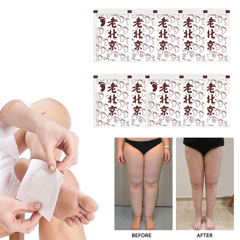 

10Pcs Bamboo Vinegar Chinese Peking Traditional Detox Foot Patch Detoxification Improves Sleeping Weight Loss Moisturizing TSLM2
