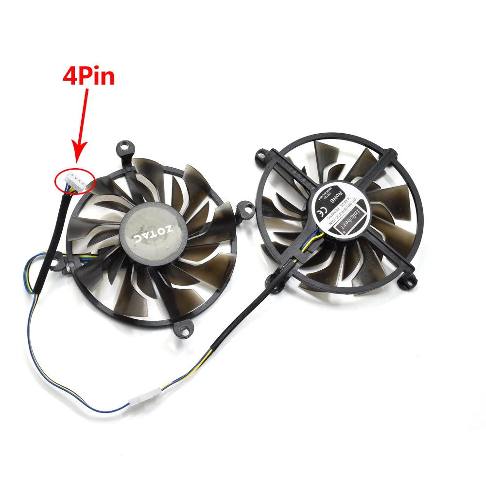 Муфта охлаждающего вентилятора 85 мм 4Pin подшипник для видеокарты Zotac GTX1060 HA GeForce GTX