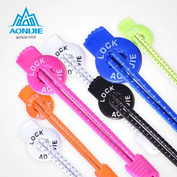 

AONIJIE 120cm Sports Reflective Shoelaces Hiking Safety Lock Laces Round Elastic Shoe Strings With Buckle Sneaker Accessories
