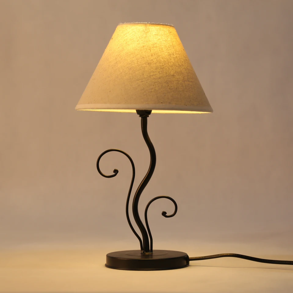 Moderne tissu abat jour lampe de table e14 lampes support de base led ampoule lampe de chevet chambre décoratif livre lumière éc
