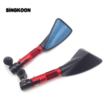 

Motorcycle Accessories 8 10mm Motorcycle Mirror RearView Mirrors Blue Glass FOR bmw k1200r r1150r pulsar 200 ns Honda cbr650r