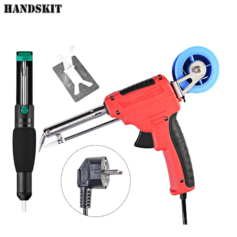 

Handskit 220V 60W Automatic Send tin Soldering Iron Gun Electrical Send tin Soldering Iron Gun Hand Welding Tool Free Shipping