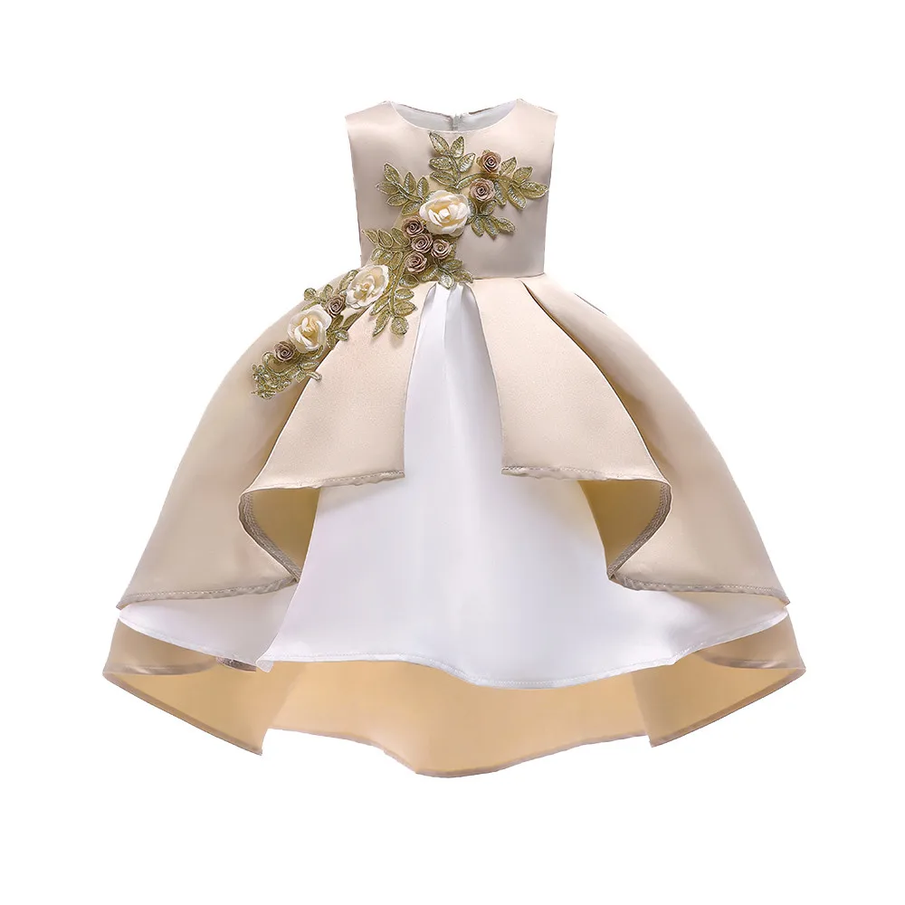 

Girls dress Floral Baby Girl Princess Bridesmaid Pageant Gown Birthday Party Wedding Dress Princess Dresses vestido menina