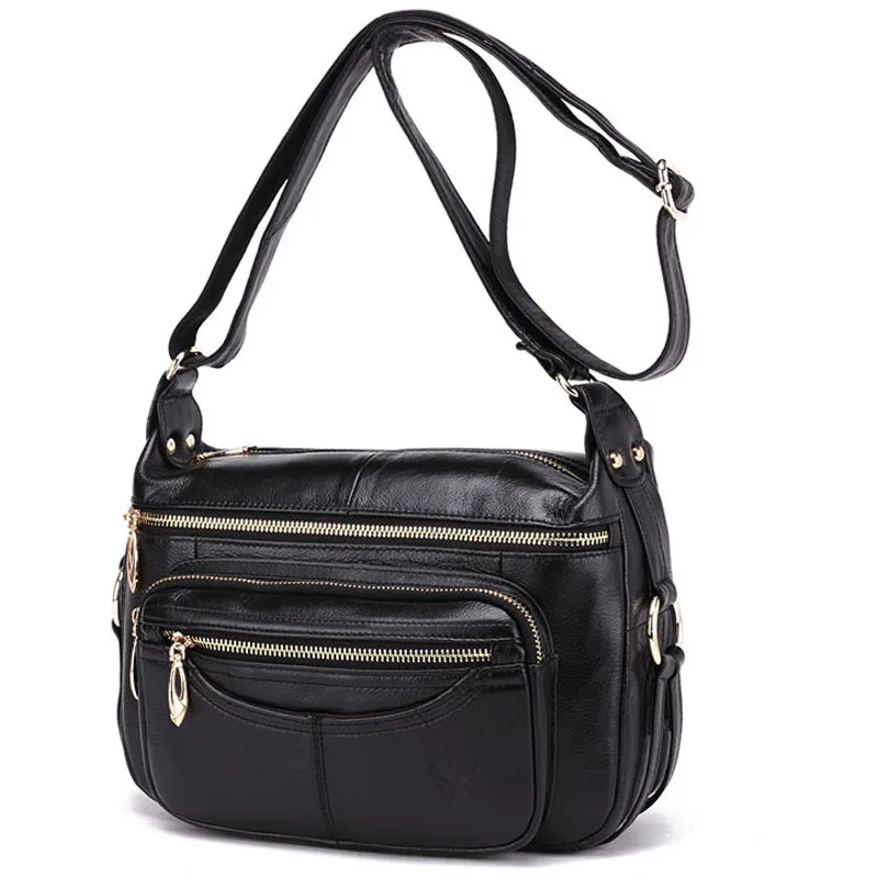 

High Quality Genuine Leather Bag Casual fashion Women Shopping Shoulder Messenger Bags Brand trend Leather Crossbody handbags