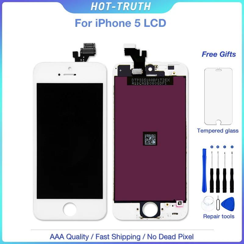 Класс AAA 4 0 &quotЧерный Белый ЖК экран для iPhone 5 5G A1428 A1429 A1442 дисплей Digitzer сенсорная