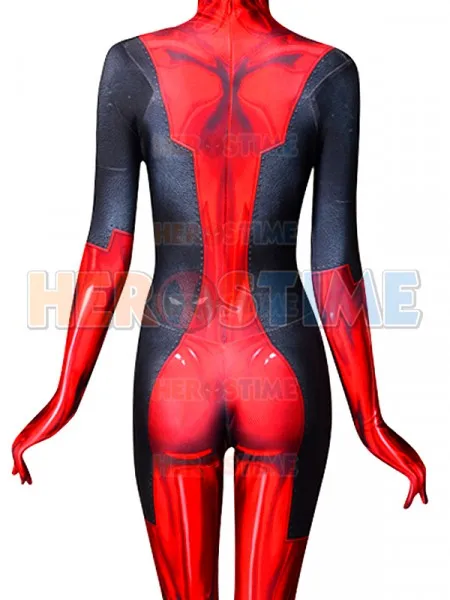 Для дам костюм с принтом Deadpool 3D принт Косплей костюмы 3D Принт без маски Дэдпул супергерой костюмы полный тело Zentai костюм