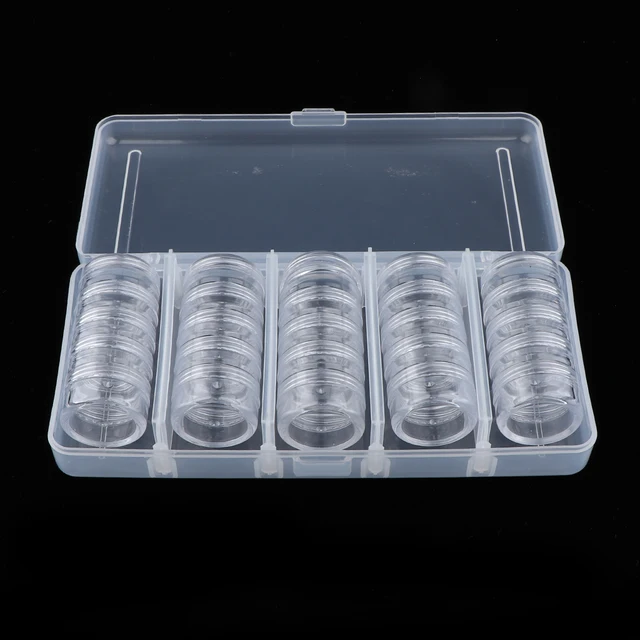 Special Offers 25pcs Nail Powder Bottles,Empty Rhinestone Nail Tips Storage Box Case Plastic Container Nail Art Accessories Case Special Offers 25pcs Nail Powder Bottles,Empty Rhinestone Nail Tips Storage Box Case Plastic Container Nail Art Accessories Case