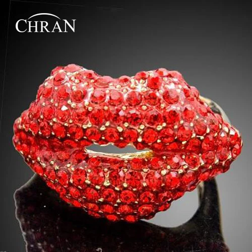 

Chran Wholesale Gold Color Austria Crystal Rings Sexy Hot Tip Rings For Girls Fashion Women Jewelry New 2017 Best Gifts