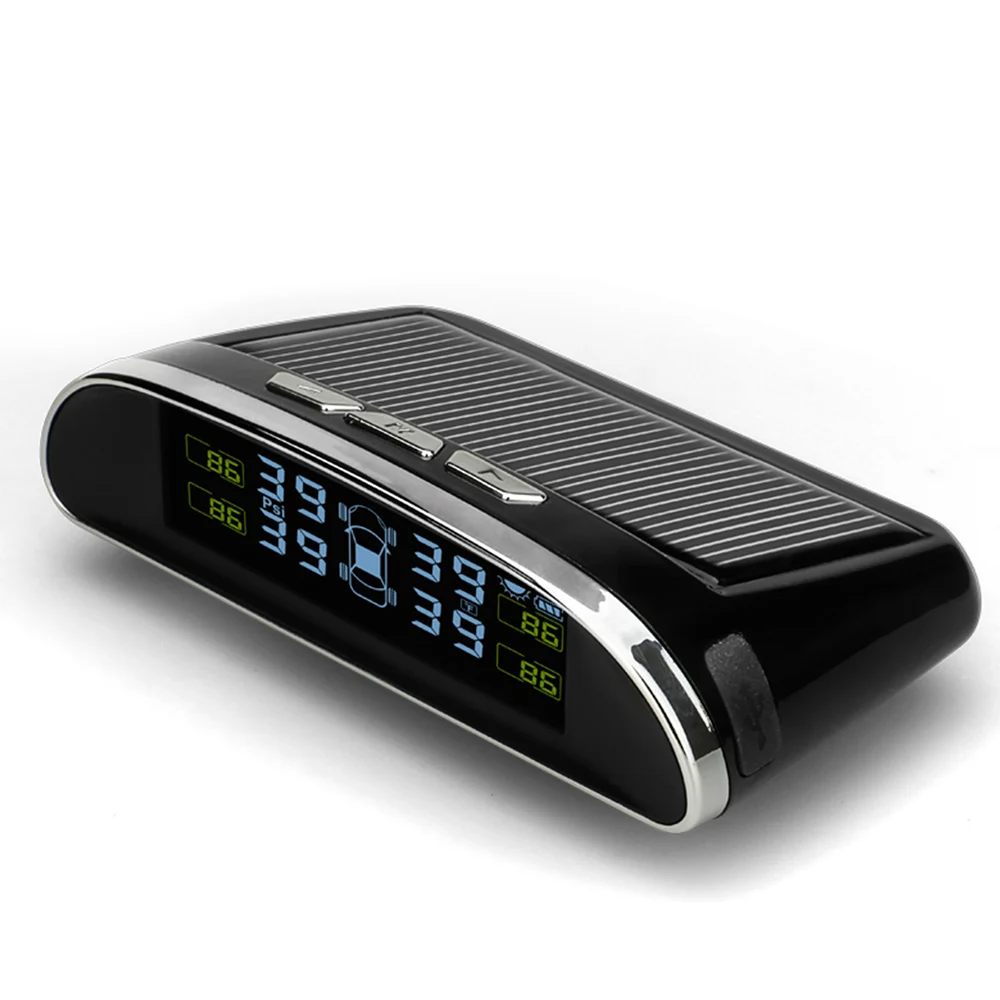 Lystar Новые автомобилей TPMS шин Давление мониторинга Системы солнечной энергии ЖК