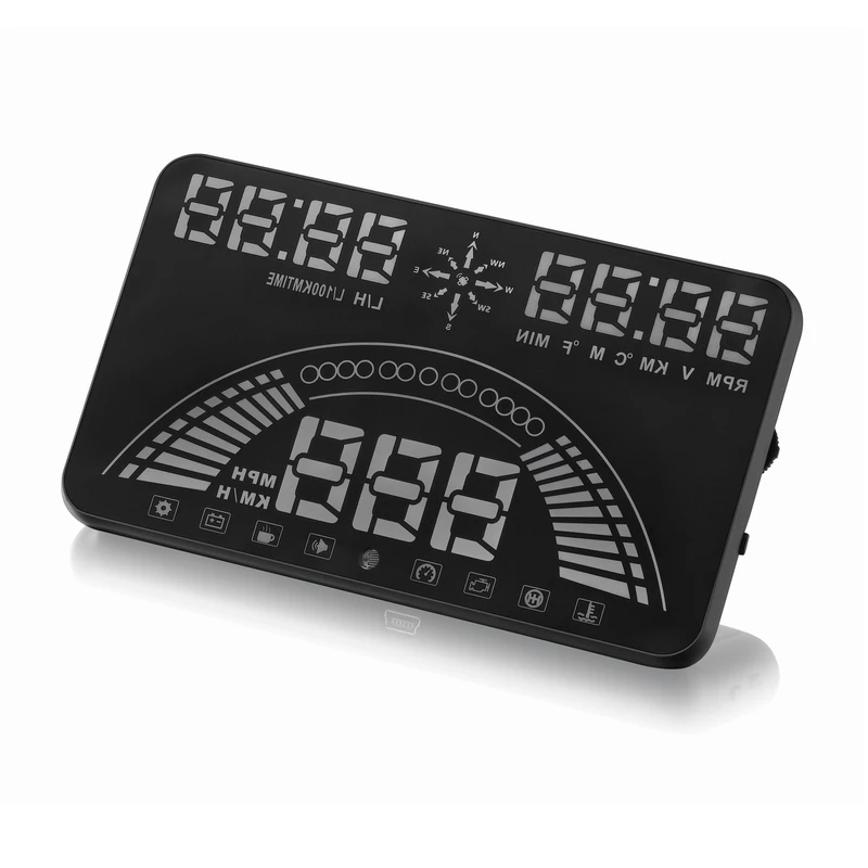 S7 gps Спидометр 5," дюймовый Экран светодиодный Автомобиль HUD две системы OBDII OBD2 головой вверх Дисплей авто автомобиль Детская безопасность вождения Универсальный Применение