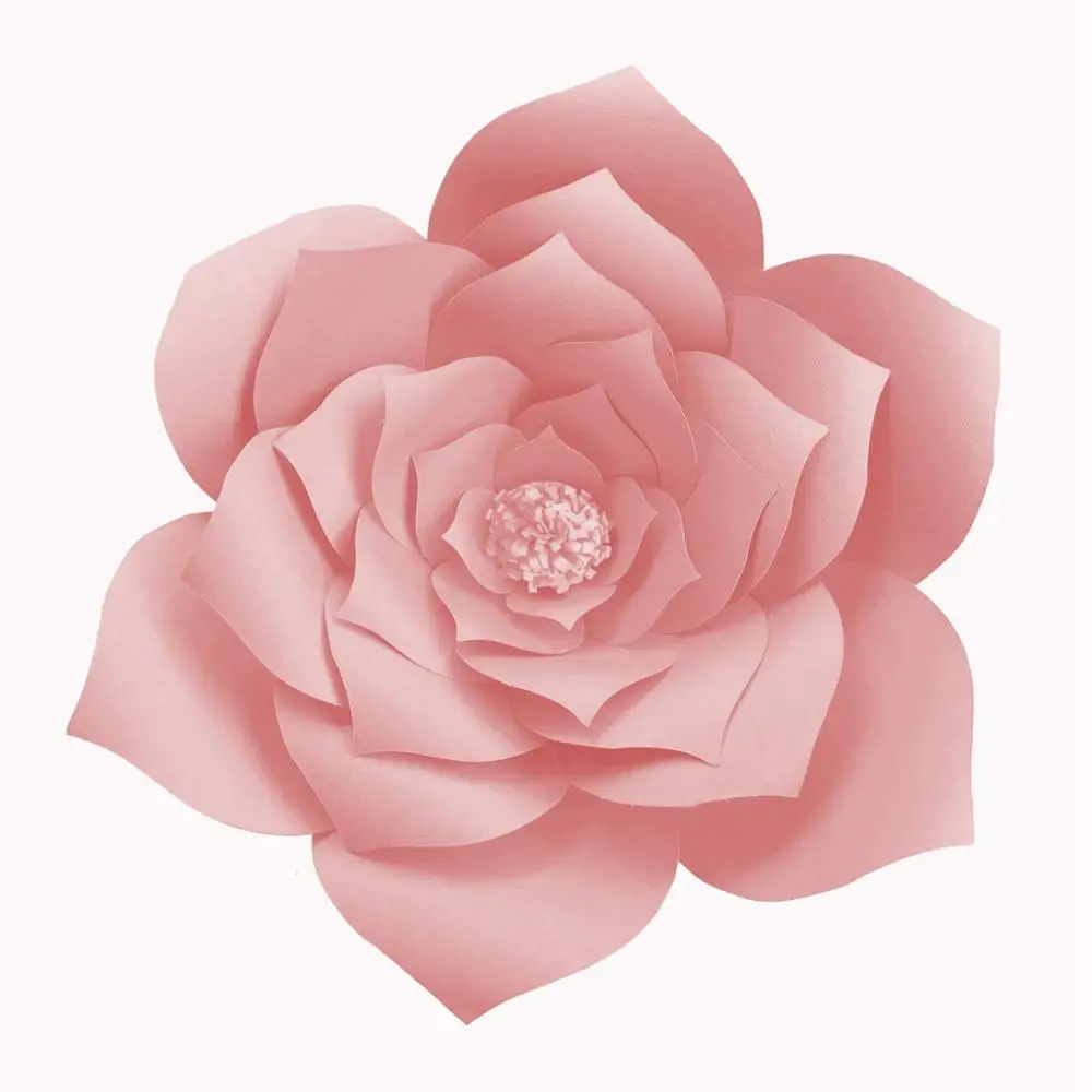 FENGRISE 20 см 30 см бумажные цветы искусственные цветы для свадьбы фон Настенный декор события вечерние Декоративные искусственные цветы бумага - Цвет: Light Pink 20cm