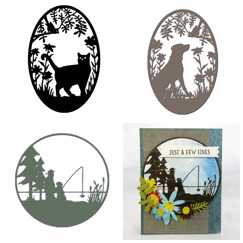 

Natural Scene Frame Metal Cutting Dies Stencil For Scrapbooking Album Photo Paper Cards Making Crafts New 2019 Dies Decorative