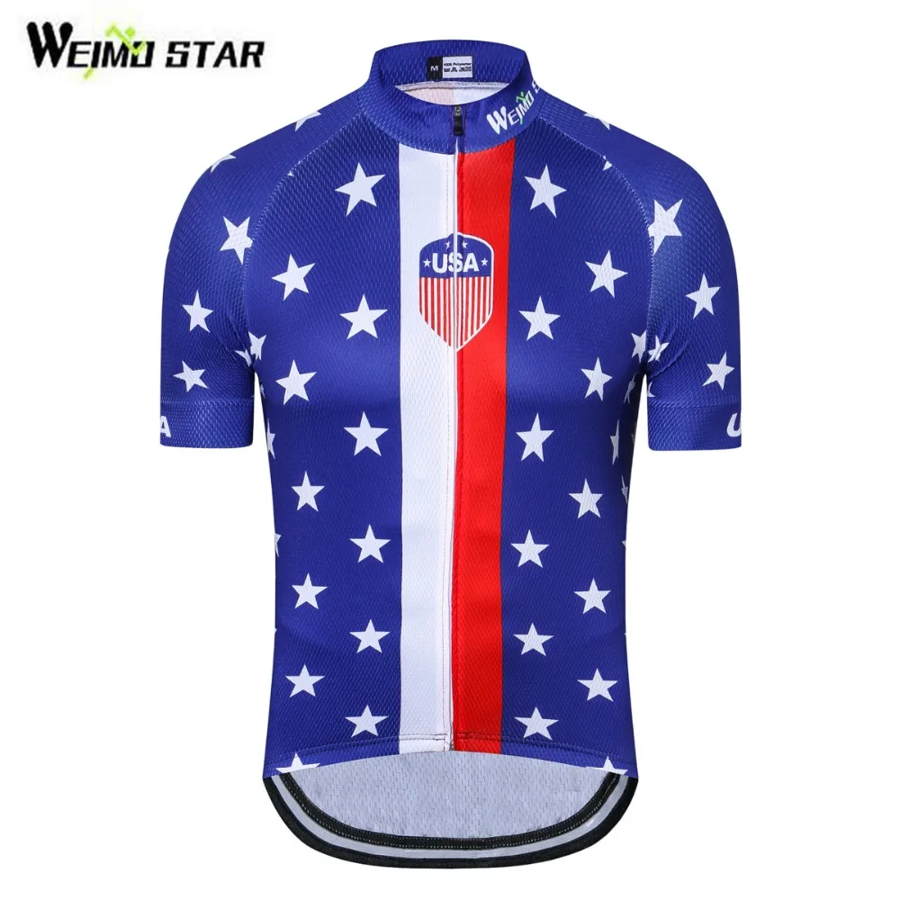 2018 Cycling Jersey USA Flag Mtb Bicycle Clothing Men Women Bike Wear