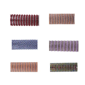 

T2493 Beading Crystal Hotfix Rhinestones Triming Iron on for Shoes Bags Clothes Decorated Stickers in Roll Applique 1Sheet