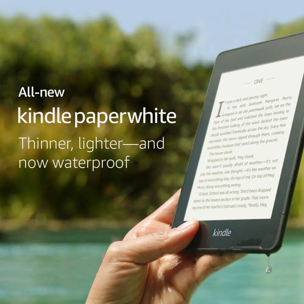 US $157.49 Allnew Kindle Paperwhite Now Waterproof 8GB Kindle Paperwhite4 300 ppi eBook eink Screen WIFI 6LIGHT Wireless Reader