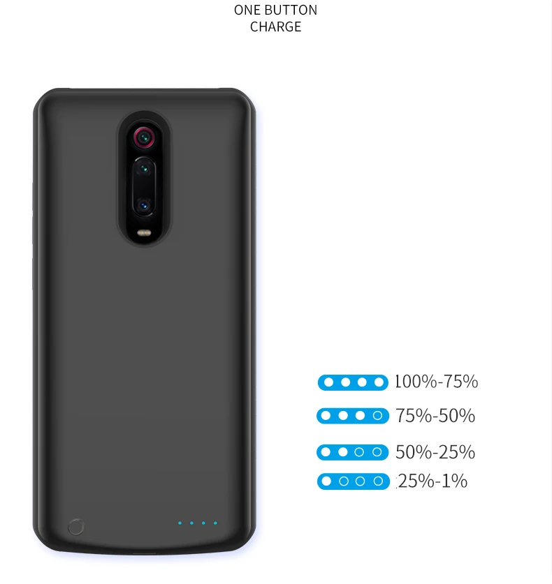 Online 5000 mAh Batterie Ladegerät Fall Für Xiaomi Redmi K20 Pro Tragbare Reise Lade Power Bank Telefon Fall Abdeckung ForRedmi K20 pro Capa