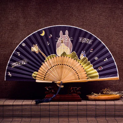 Ретро Стиль Китайский Японский Романтический летающие цветы красочные бабочки Складной вентилятор Карманный ручной вентилятор летнее Искусство ремесло подарок - Цвет: 20