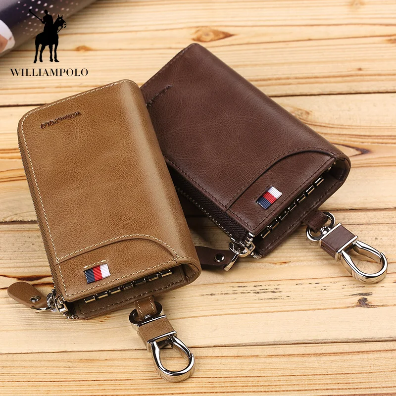 WILLIAMPOLO 2019 винтажный кошелек для ключей мужской тонкий модный роскошный женский