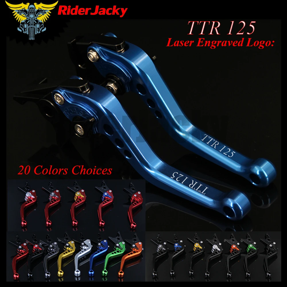 RiderJacky CNC регулируемые 14 7 см короткие рычаги тормоза сцепления для Yamaha TTR125 L/LE/LW