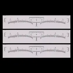 100 pc одноразовая бровь правитель Стикеры для бровей инструменты для моделирования для макияжа измерения профессиональные трафарет макияж