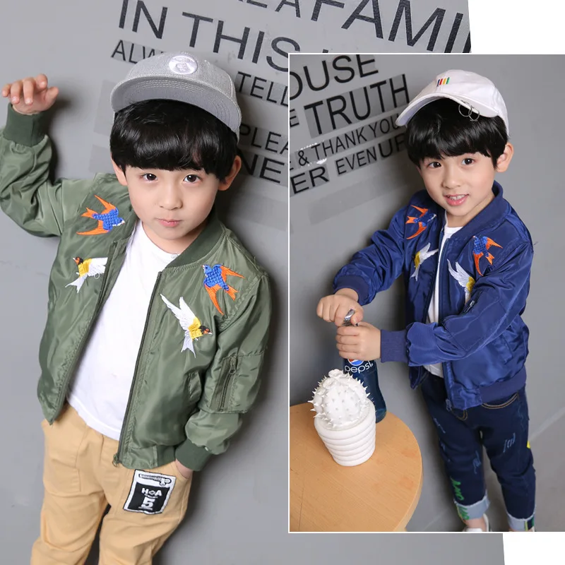 Boy Jacket Child Outerwear Spring Cotton Baby Boys Jacket 2018 Children's Clothing Cotton Jacket Child Baseball Uniform